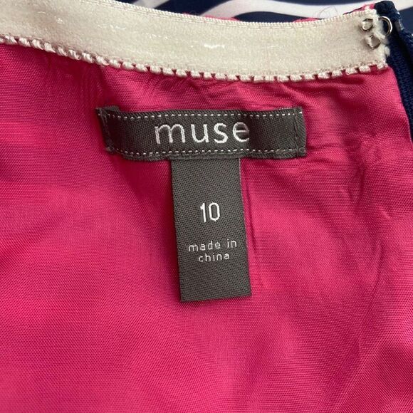 Muse Blue and Pink Halter Sundress - Picture 2 of 11